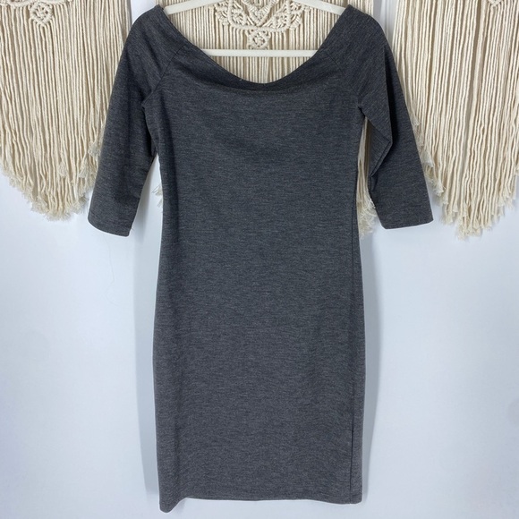 NWT Zara Trafaluc Ponte Di Roma Bodycon Midi Dress - Picture 7 of 8